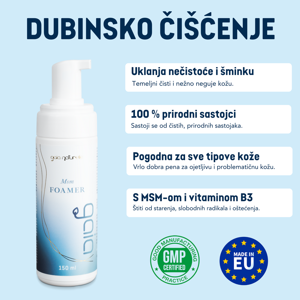 MSM Foamer – pena za pranje lica s MSM-om